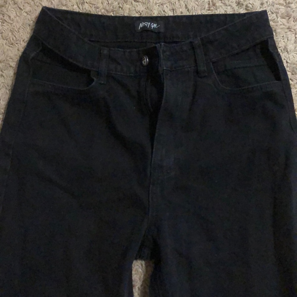 Nasty gal cut out pocket mom jeans